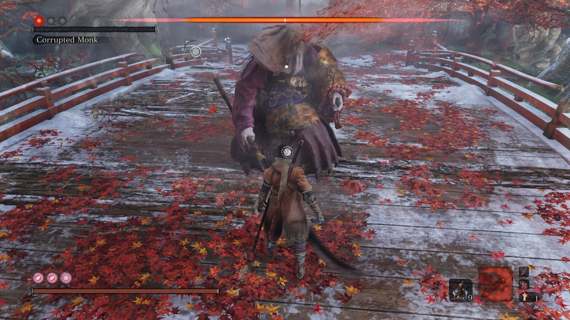 The True Monk is one of the most challenging bosses in Sekiro (Image via FromSoftware)