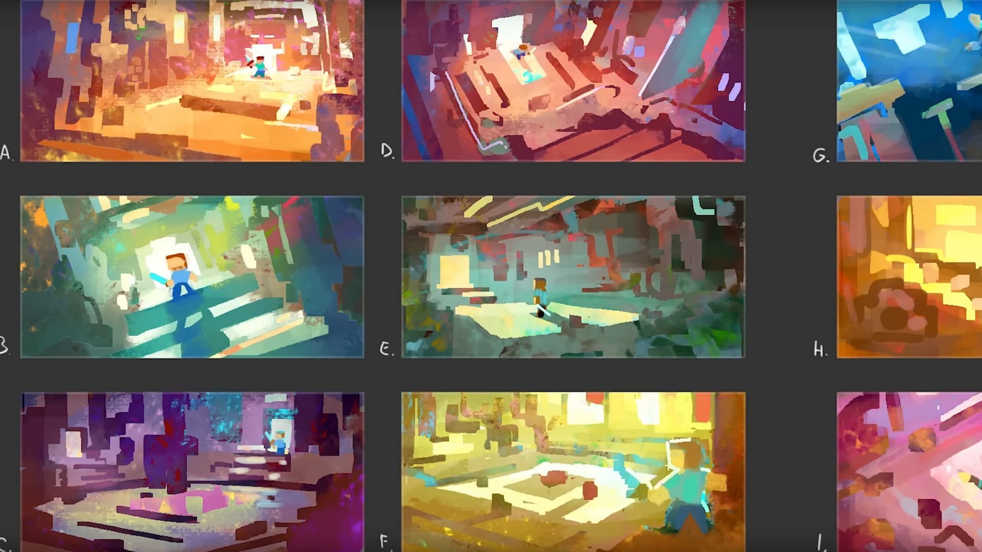 Some concept art for the &#039;monster room&#039; (Image via YouTube/Mojang)