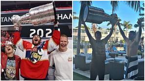 In Photos: Matthew Tkachuk's sister Taryn lifts Stanley Cup alongside entire family