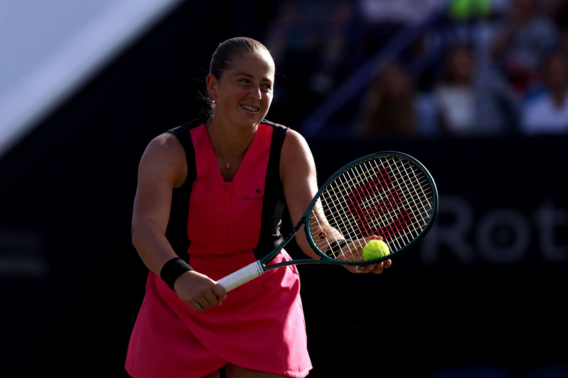 Jelena Ostapenko at the 2024 Rothesay International. (Photo: Getty)