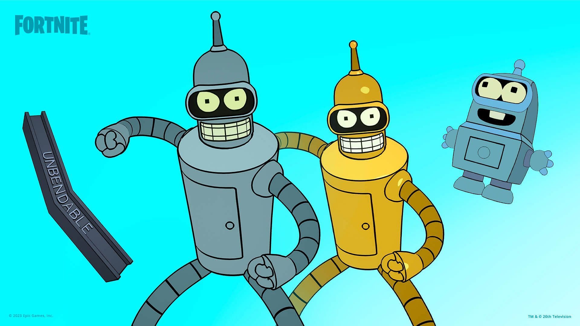 Bender Bending Rodr&iacute;guez (Image via Epic Games)