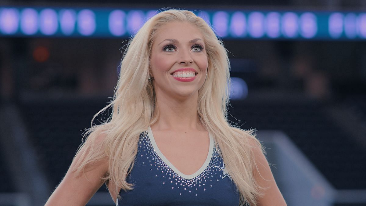 Victoria was a fourth-year veteran candidate for the Dallas Cowboys Cheerleaders. (Image via Netflix)