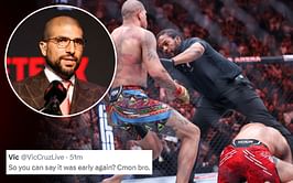 Ariel Helwani condemning Herb Dean for "awful stoppage" in Alex Pereira vs. Jiri Prochazka sparks raging fan debate
