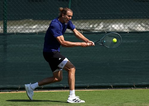 Alexander Zverev at Wimbledon 2024