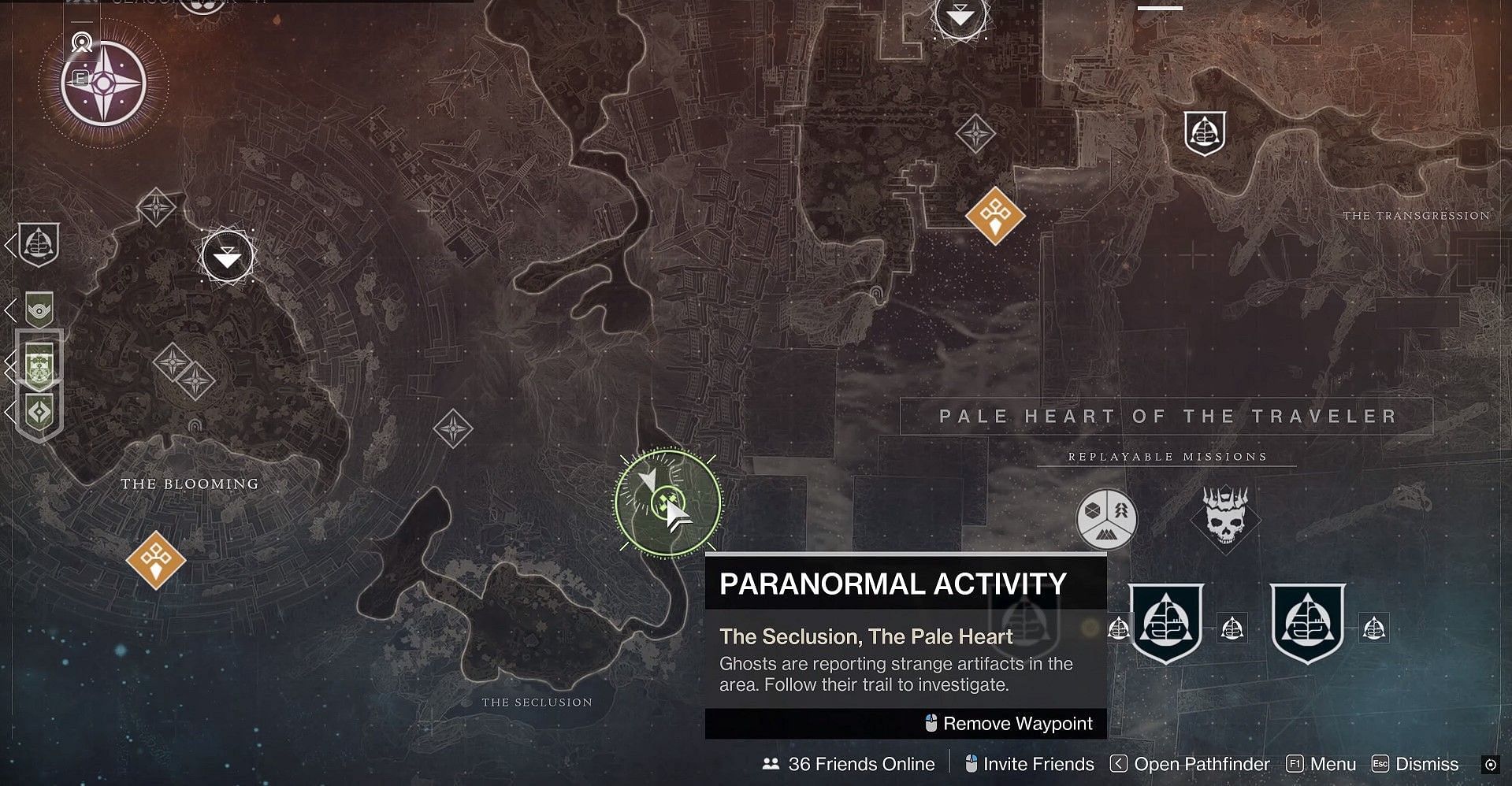 Paranormal Activity in The Seclusion (Image via Bungie)