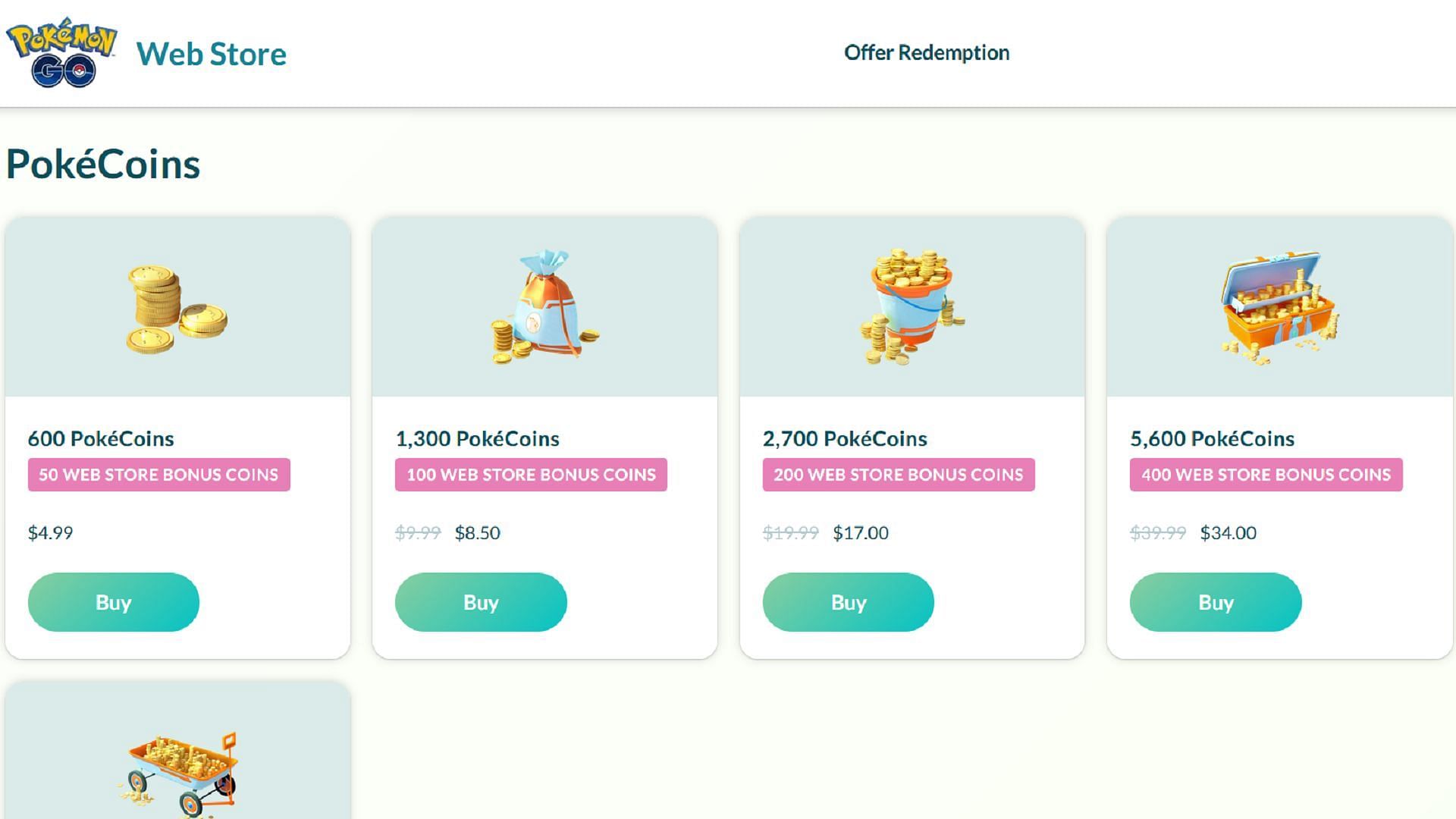 The discounts and extra goodies that the Pokemon GO Web Store offers can be compelling (Image via Niantic)