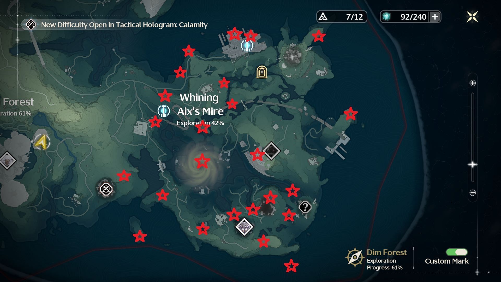 All Sonance Casket locations in Whining Aix&#039;s Mire (Image via Kuro Games)