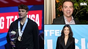 WATCH: Bobby Finke beams in excitement after receiving congratulatory messages from Brooklyn Nine-Nine actors Joe Lo Truglio and Stephanie Beatriz