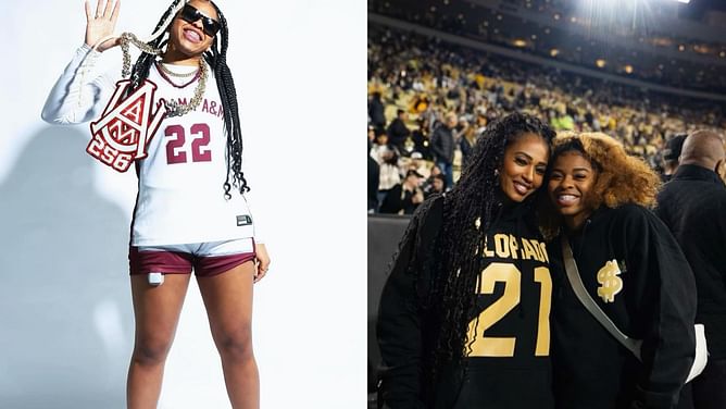 Pilar Sanders hypes up daughter Shelomi Sanders over electrifying workout session: "Keep backing them down baby"