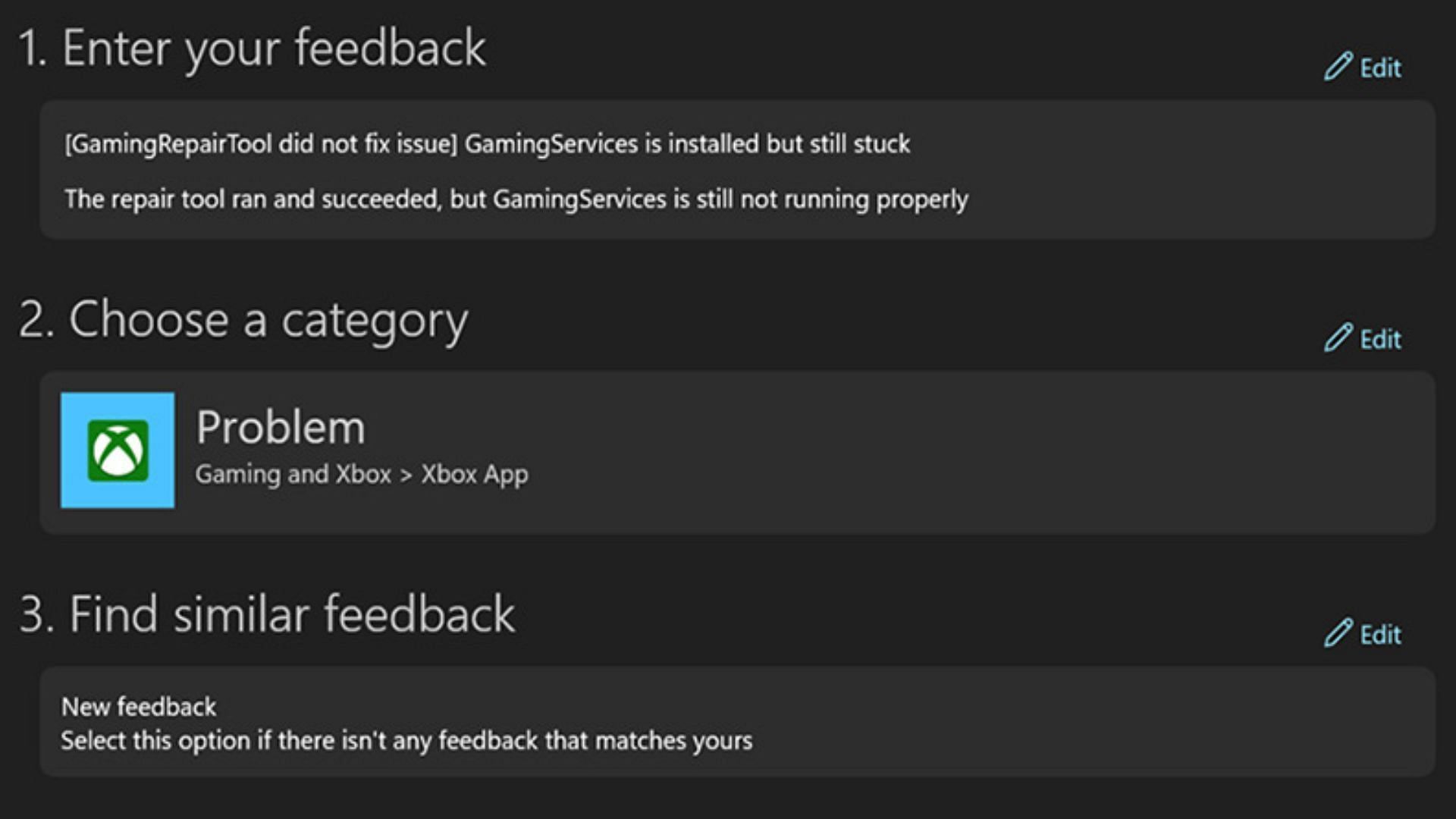 The Gaming Service Repair Tool can solve the issue. (Image via Xbox)