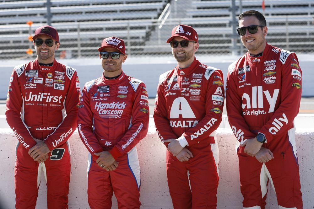 Chase Elliott and his Hendrick Motorsports teammates (Image via hendrickmotorsports.com)