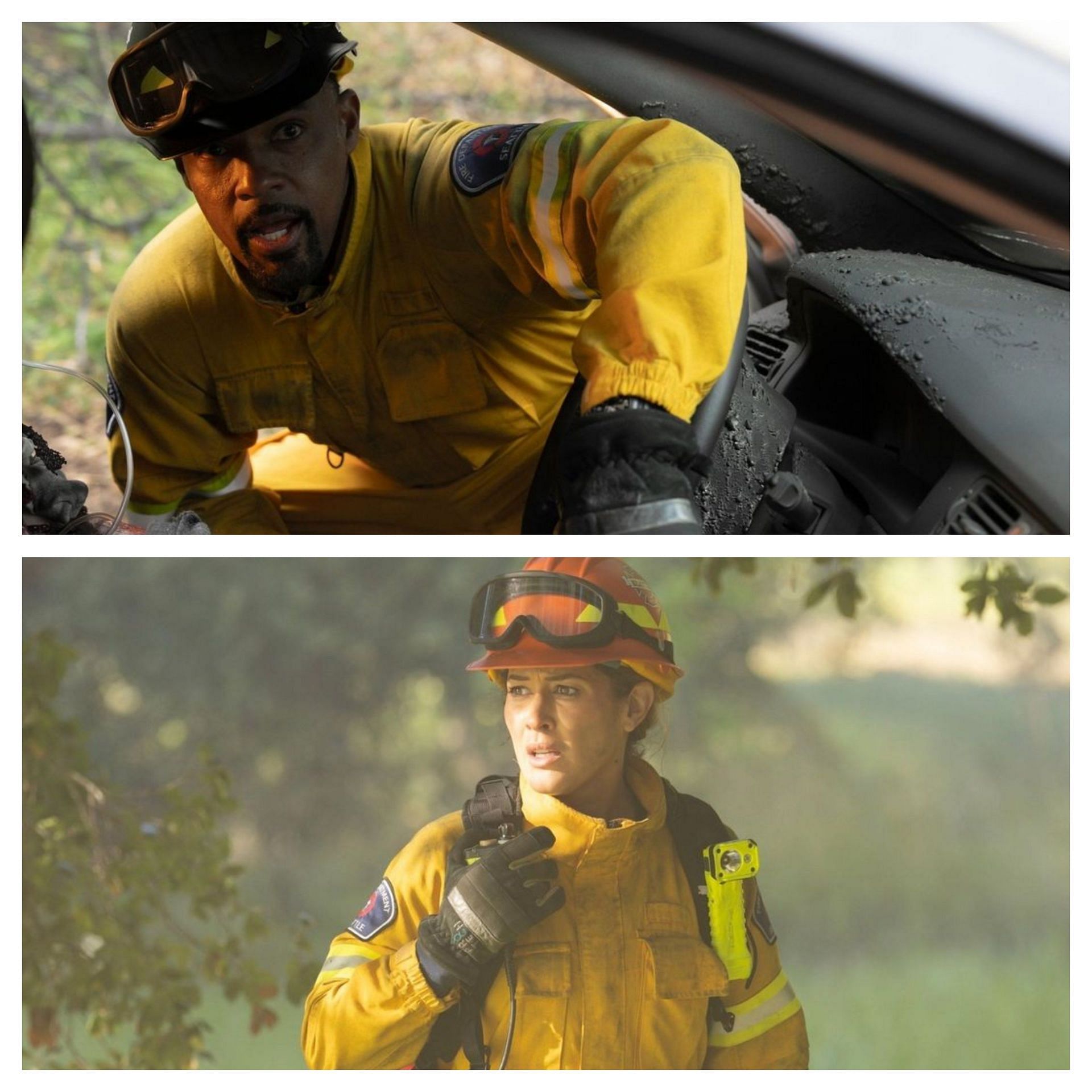 A collage of images from the series finale episode of Station 19 (Image via Instagram/@Station19)