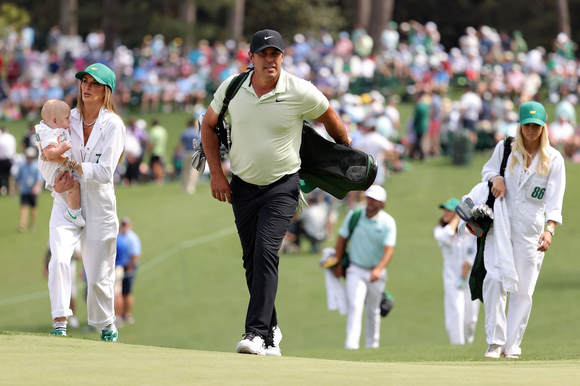 Brooks Koepka and Jena Sims celebrated two years on Tuesday