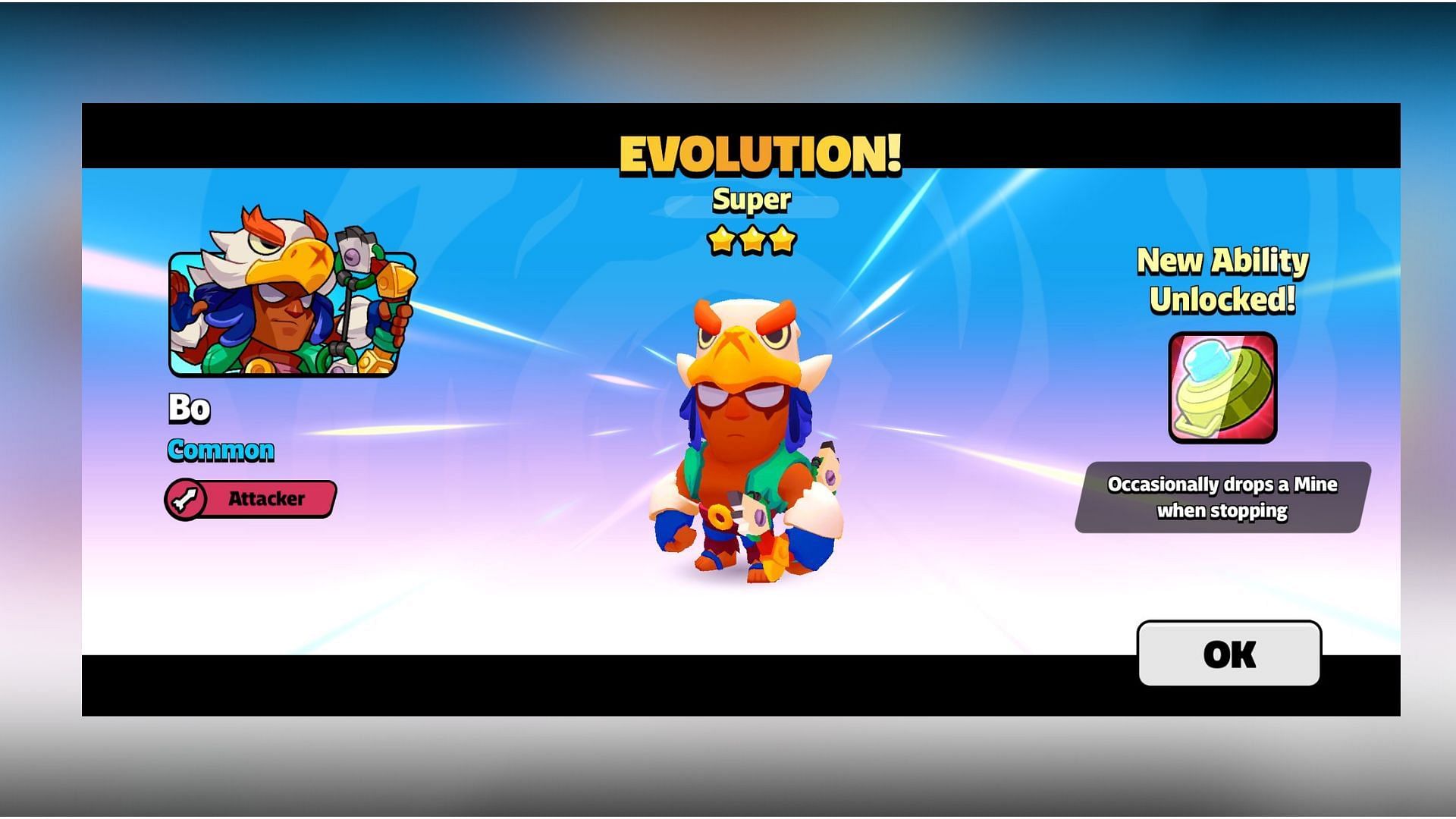 Bo evolution in Squad Busters (Image via SuperCell)