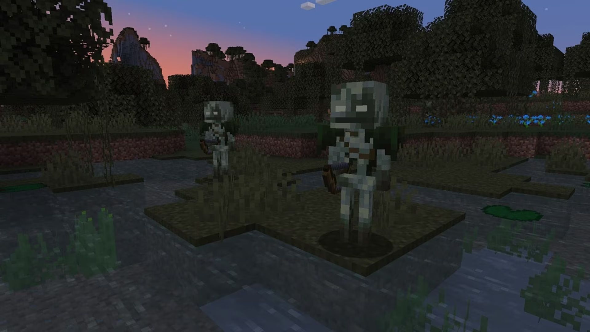 The bogged can be found in the swamps (Image via Mojang Studios)