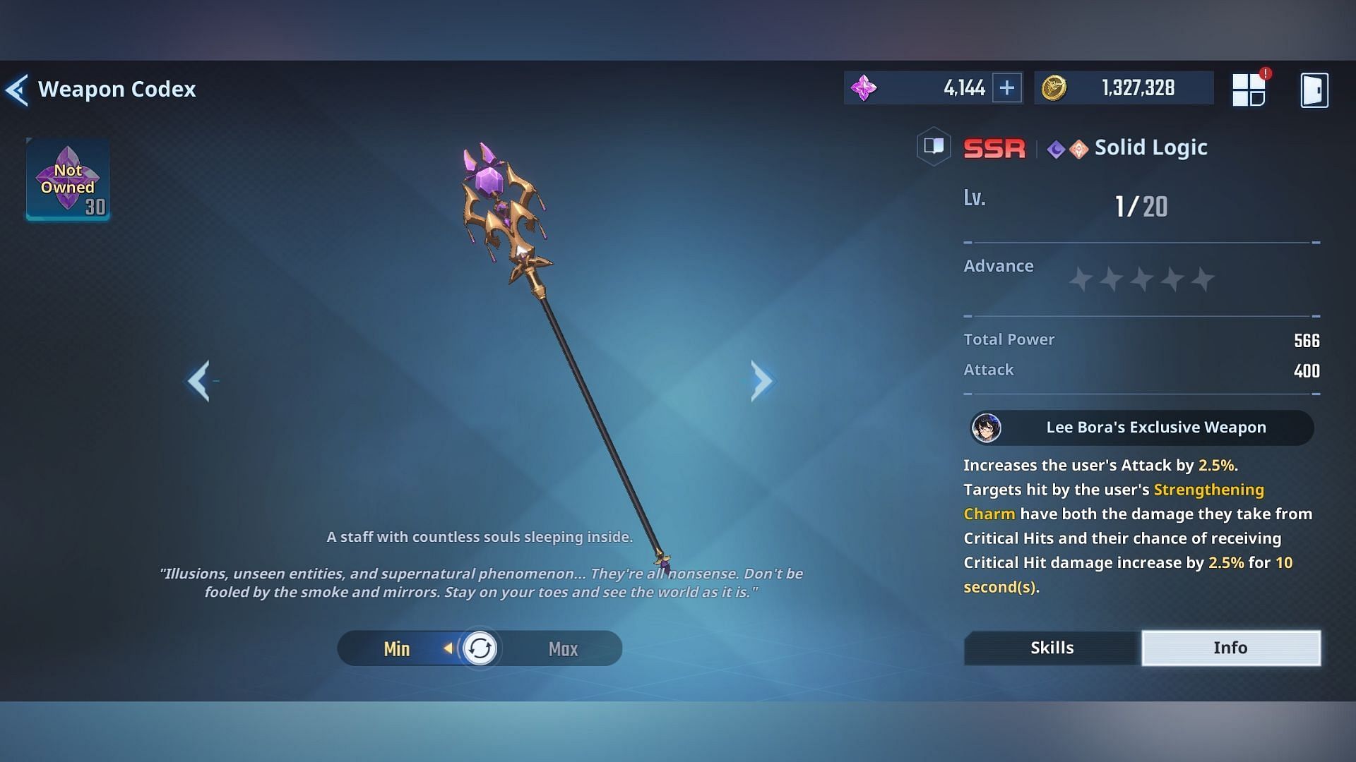 Lee&#039;s Exclusive Weapon, Solid Logic in Solo Leveling Arise (Image via Netmarble)