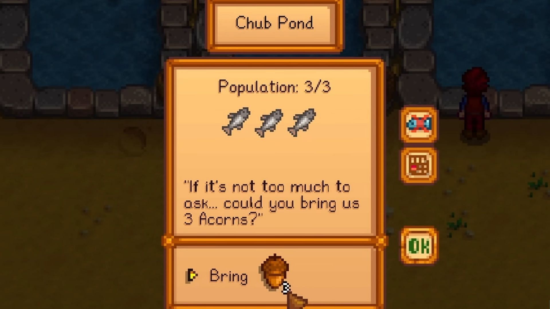 You need to complete Fish Quests to increase the capacity of the pond (Image via ConcernedApe || YouTube @mGaud)