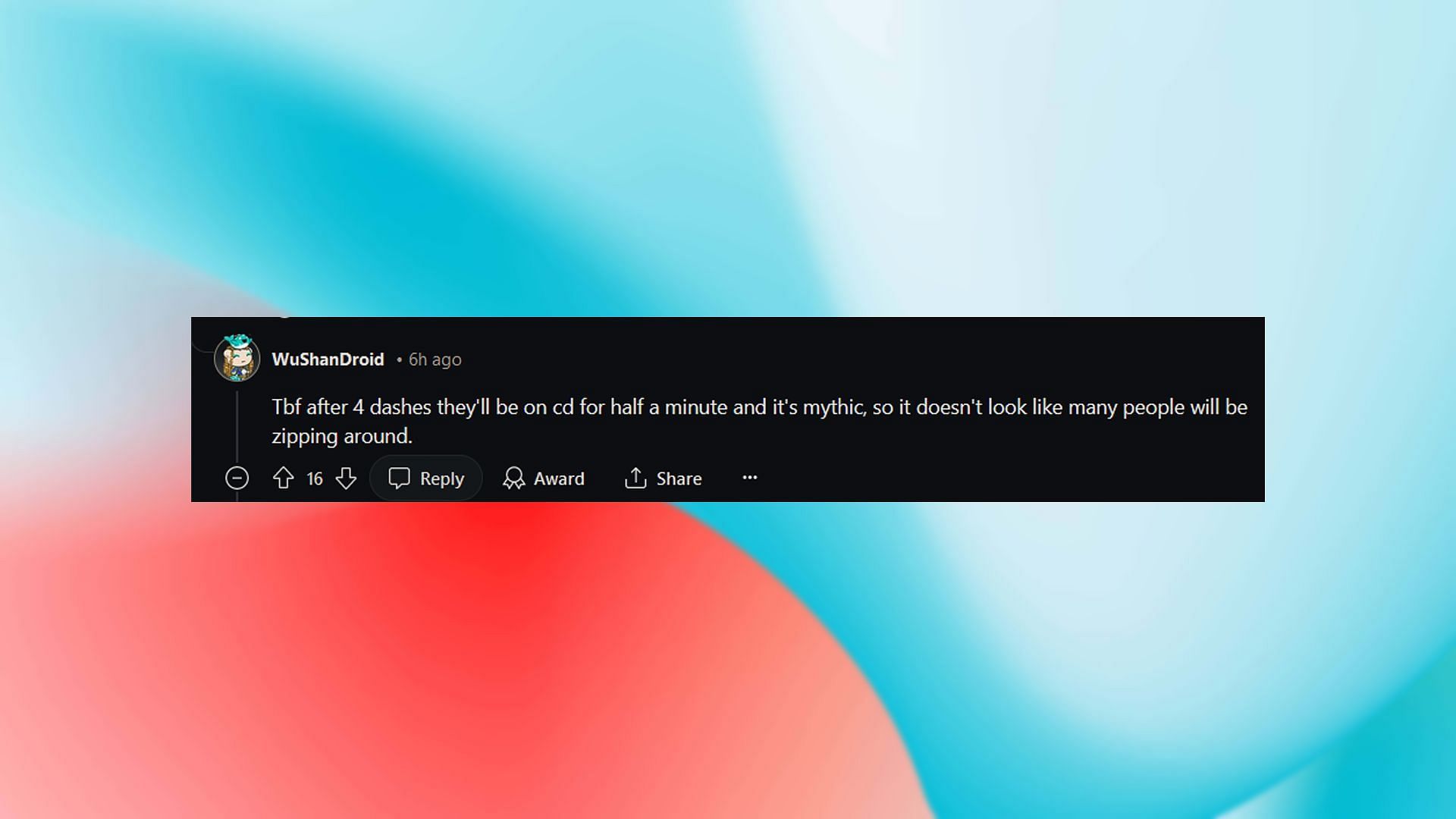 Comment left by a Redditor (Image via Reddit)