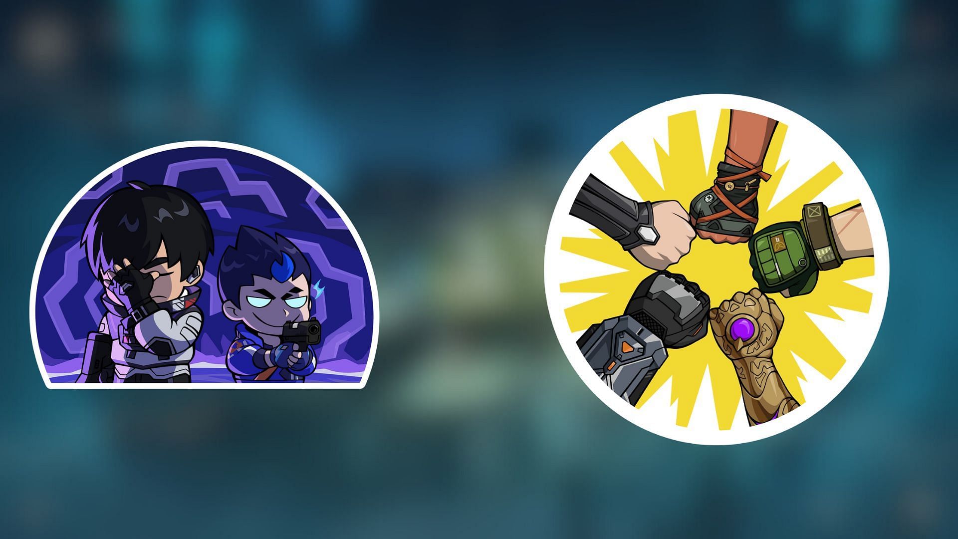 Some sprays from the Episode 9 Act 1 Battlepass (Image via Riot Games)