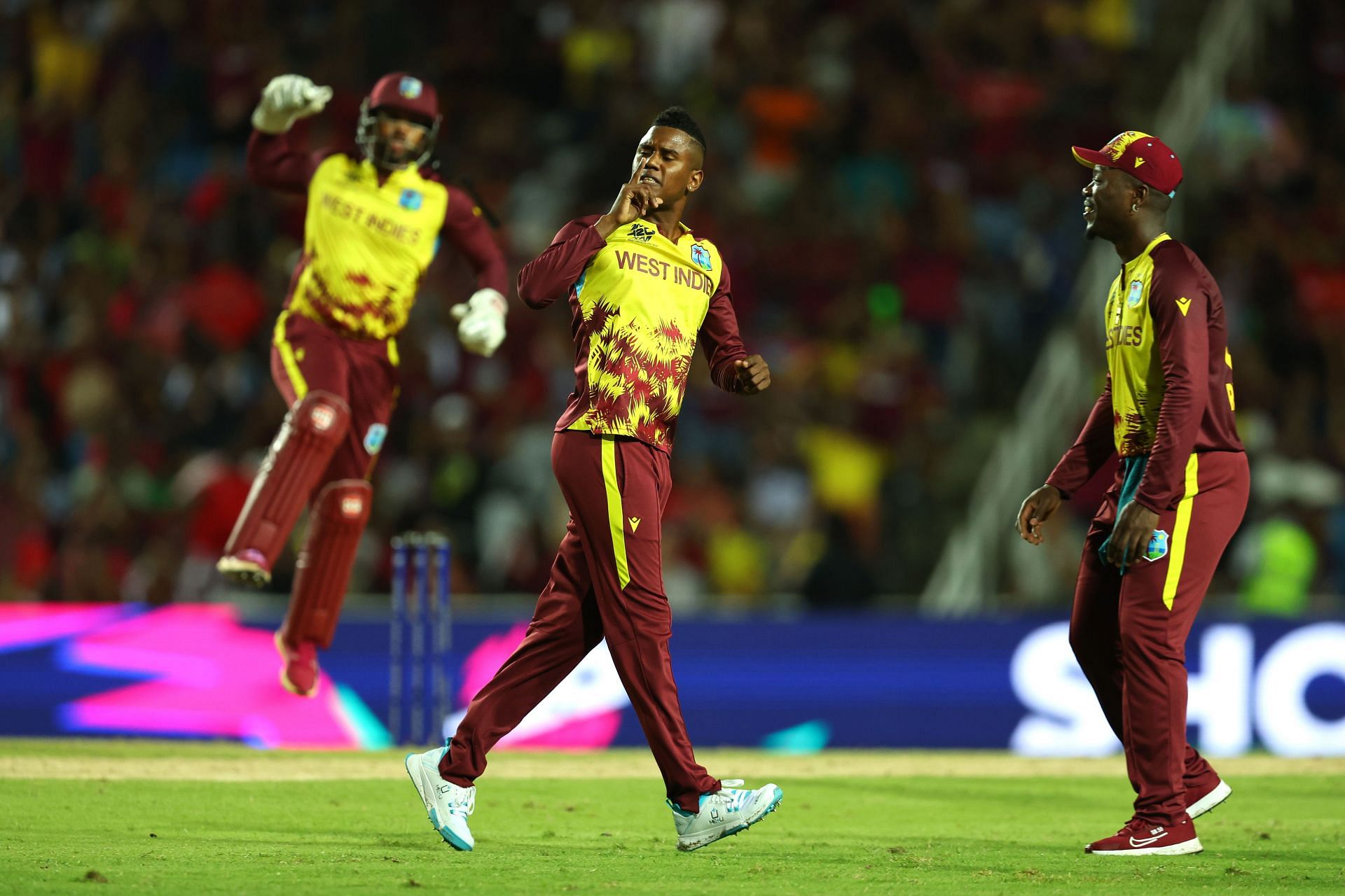 West Indies have sealed a place in the Super 8s. (Credits: Getty)