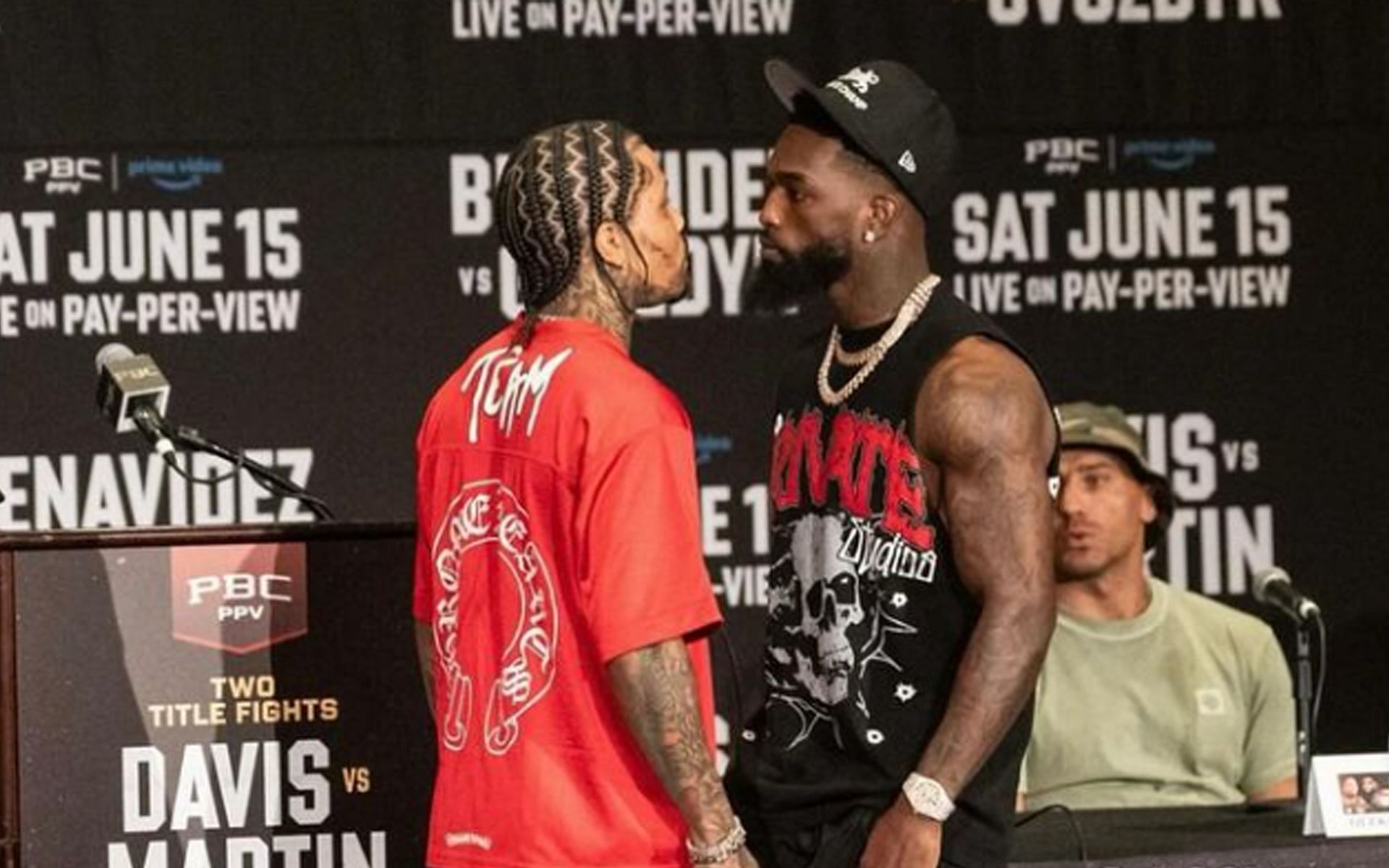 Gervonta Davis (left) will attempt the fifth defence of his WBA lightweight title against Frank Martin (right). [Image courtesy: @gervontaa on Instagram]