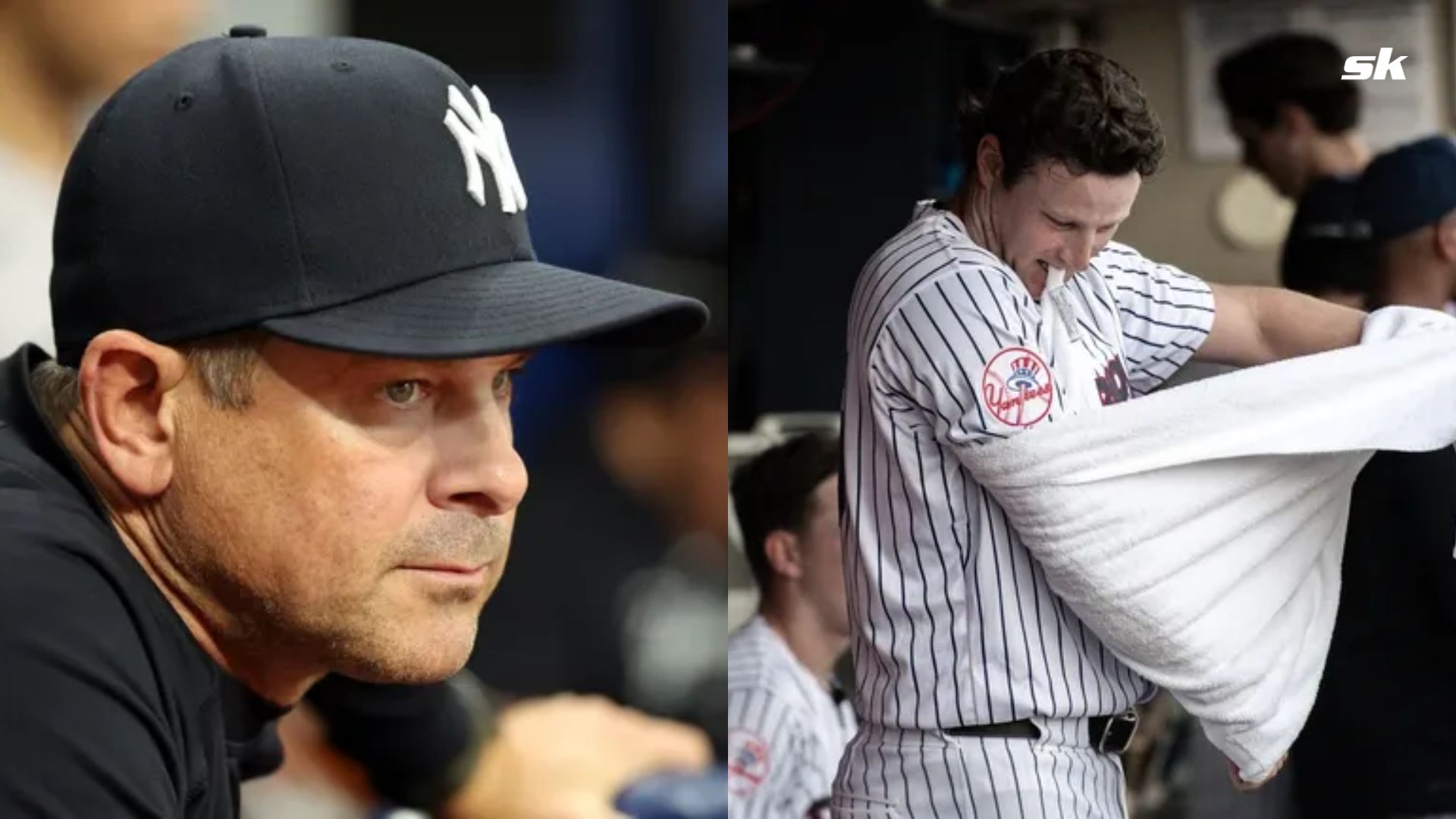 New York Yankees Manager Aaron Boone &amp; Pitcher Gerrit cole