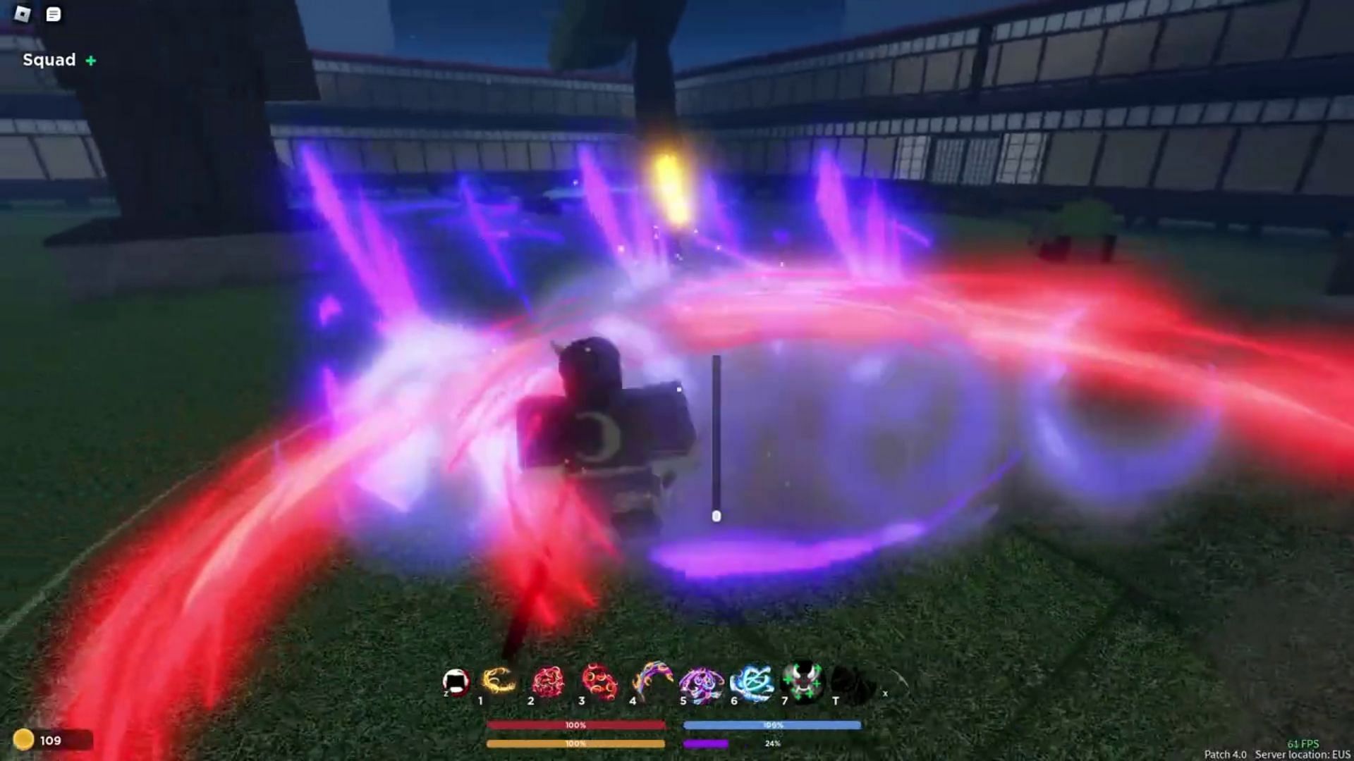 A Moon Breathing Style skill (Image via Roblox || FallenBrad on YouTube)