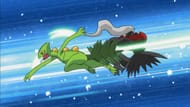 Ash's Sceptile landing the final blow on Tobias' Darkrai (Image via TPC)