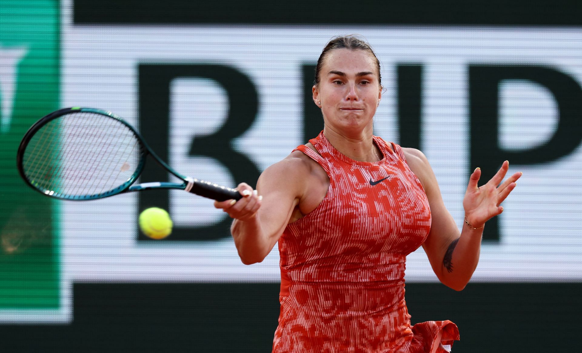 Aryna Sabalenka at the 2024 French Open