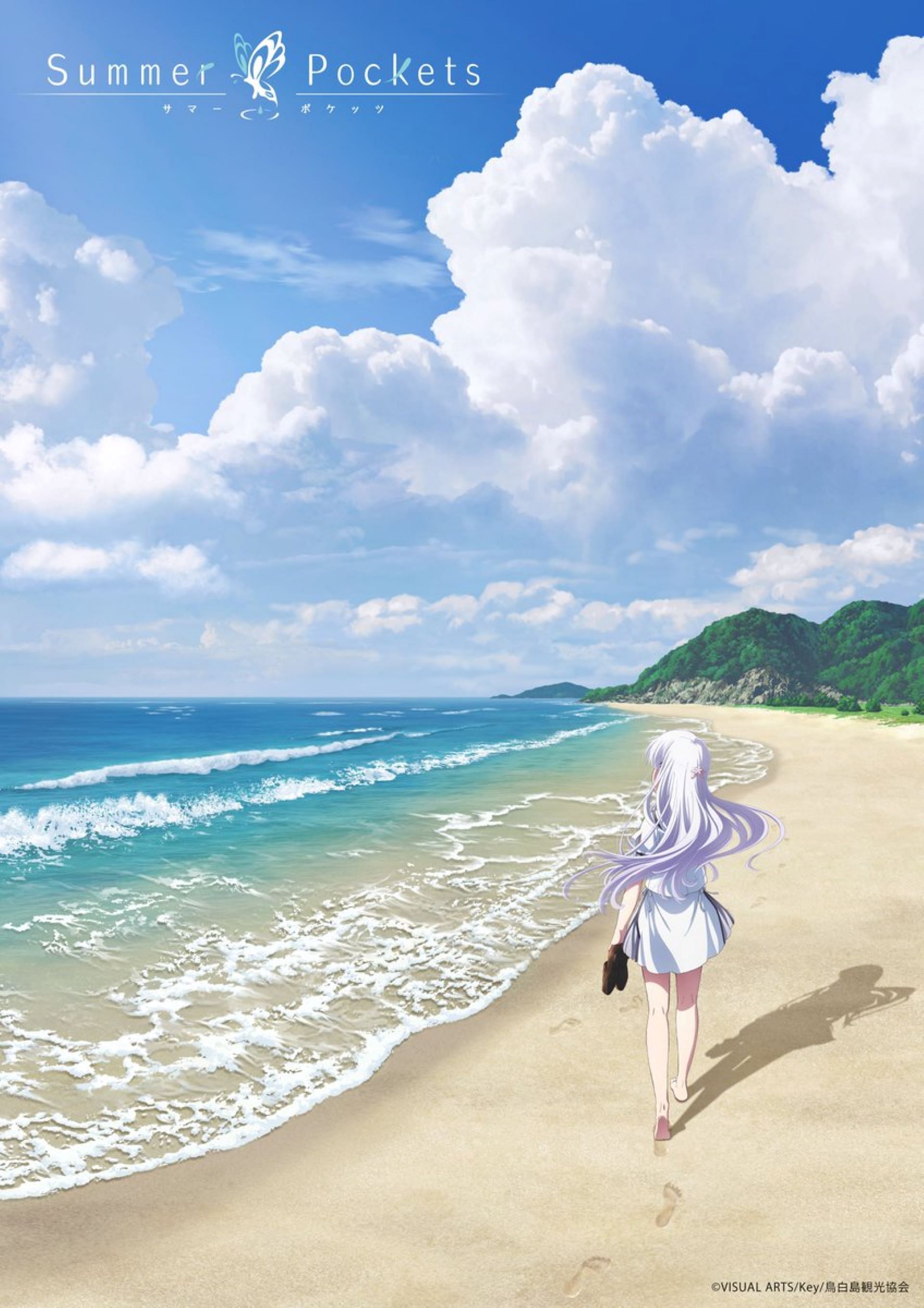The teaser visual for the Summer Pockets anime (Image via Studio Feel)