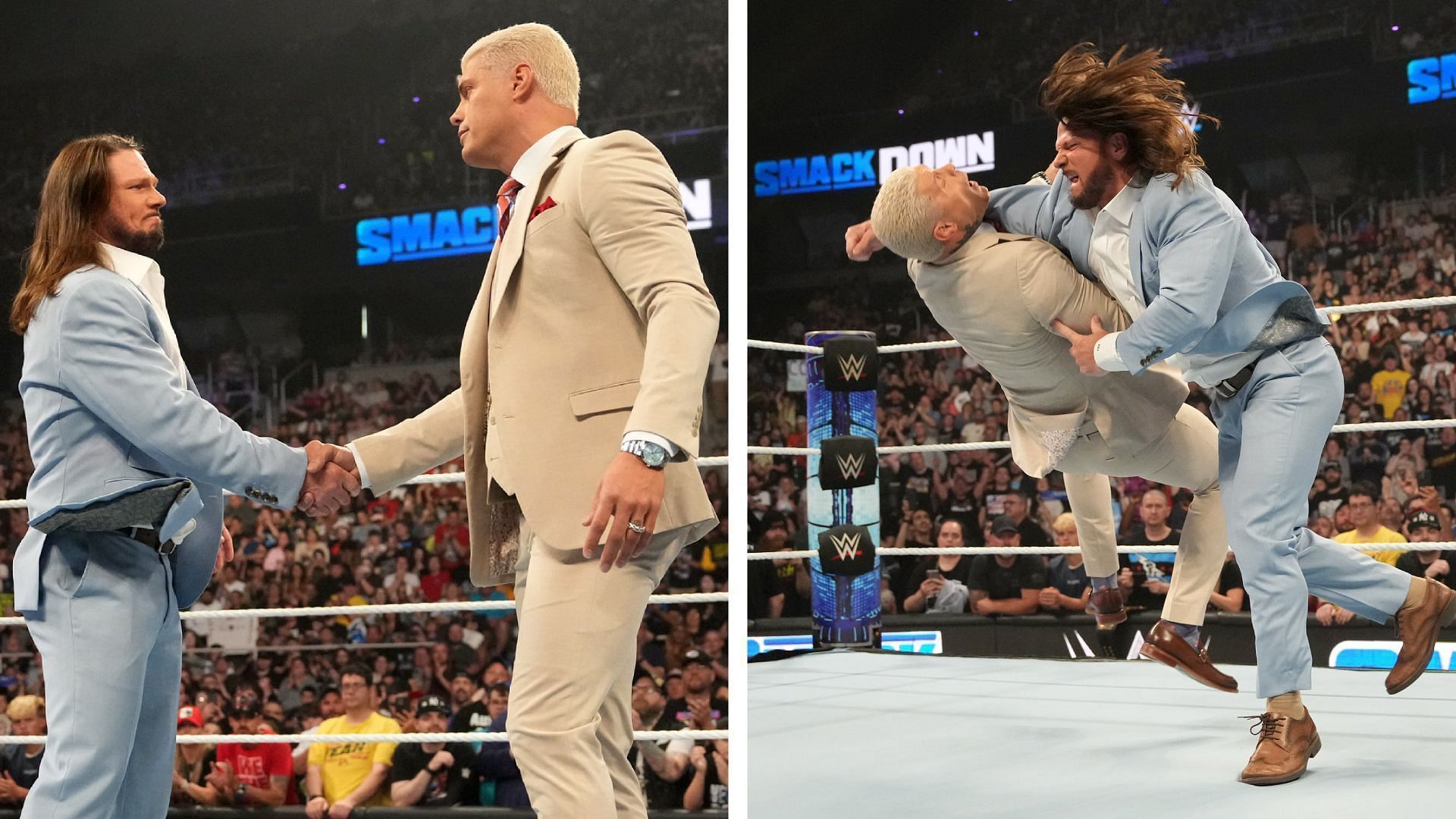 WWE Smackdown में कोडी रोड्स के ऊपर हुआ था तगड़ा अटैक