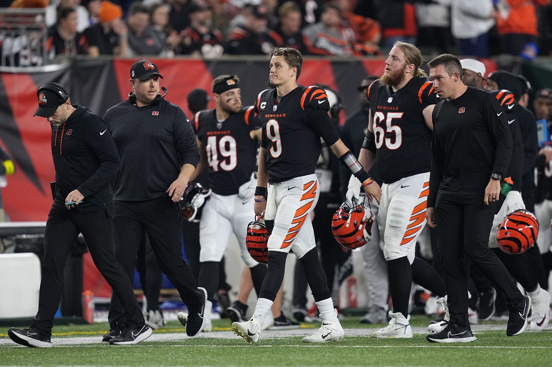 Joe Burrow during Buffalo Bills v Cincinnati Bengals