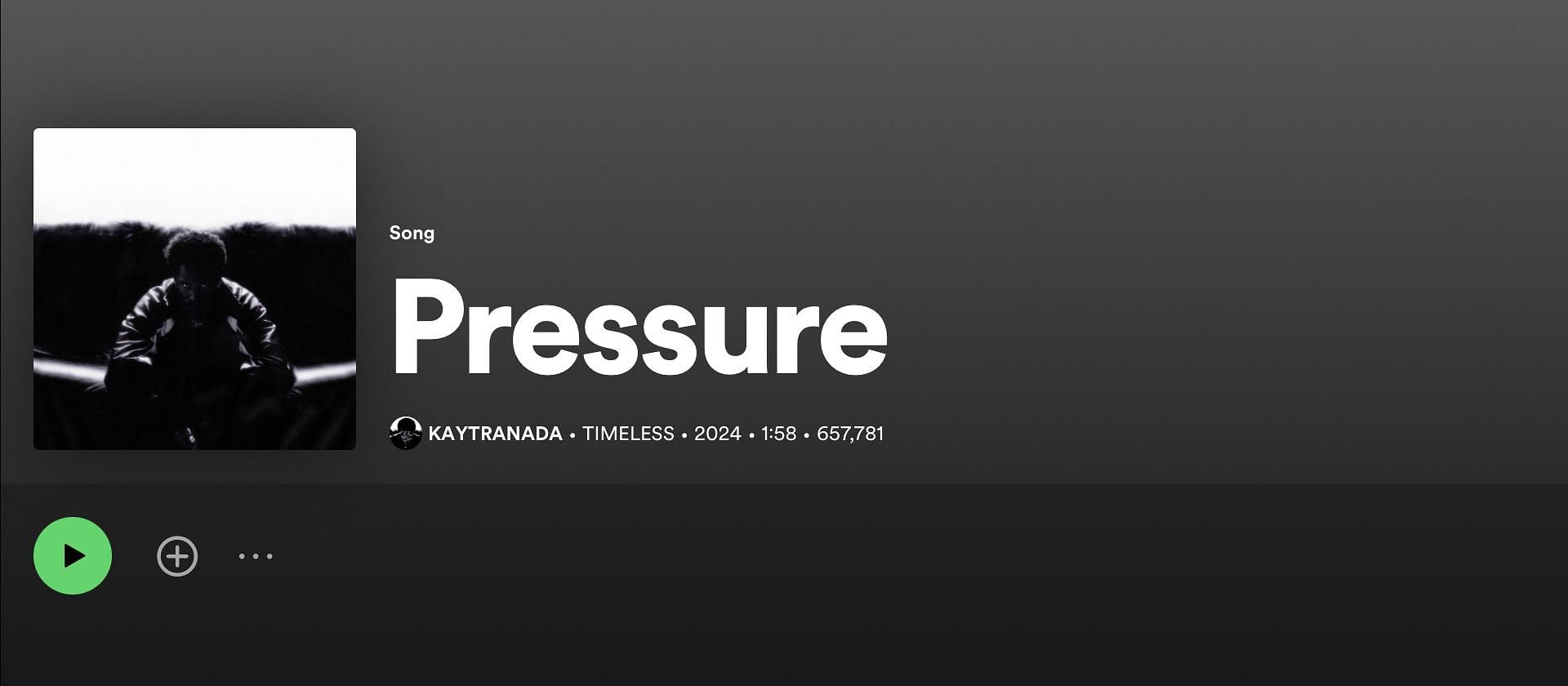 Track 1 on Kaytranada&#039;s third studio album &#039;TIMELESS&quot; (Image via Spotify)