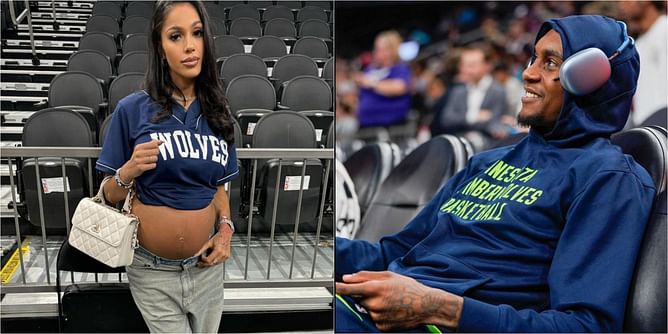 Jaden McDaniels' girlfriend Allison Audrey shares pregnancy glow in white-pink attire as due date nears