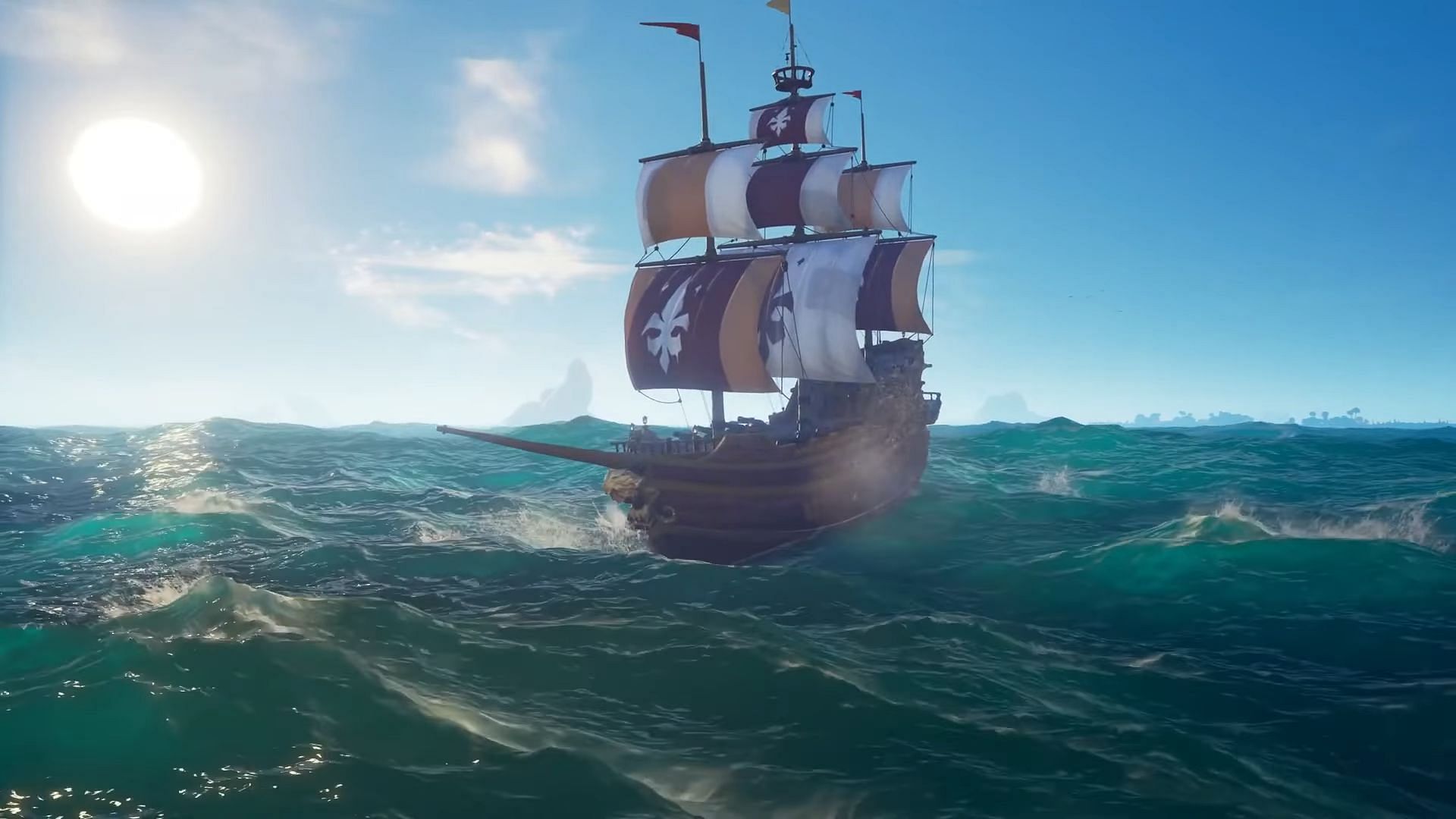 Galleon will be the fastest in a tailwind (Image via Rare || Ghost Admiral on YouTube)