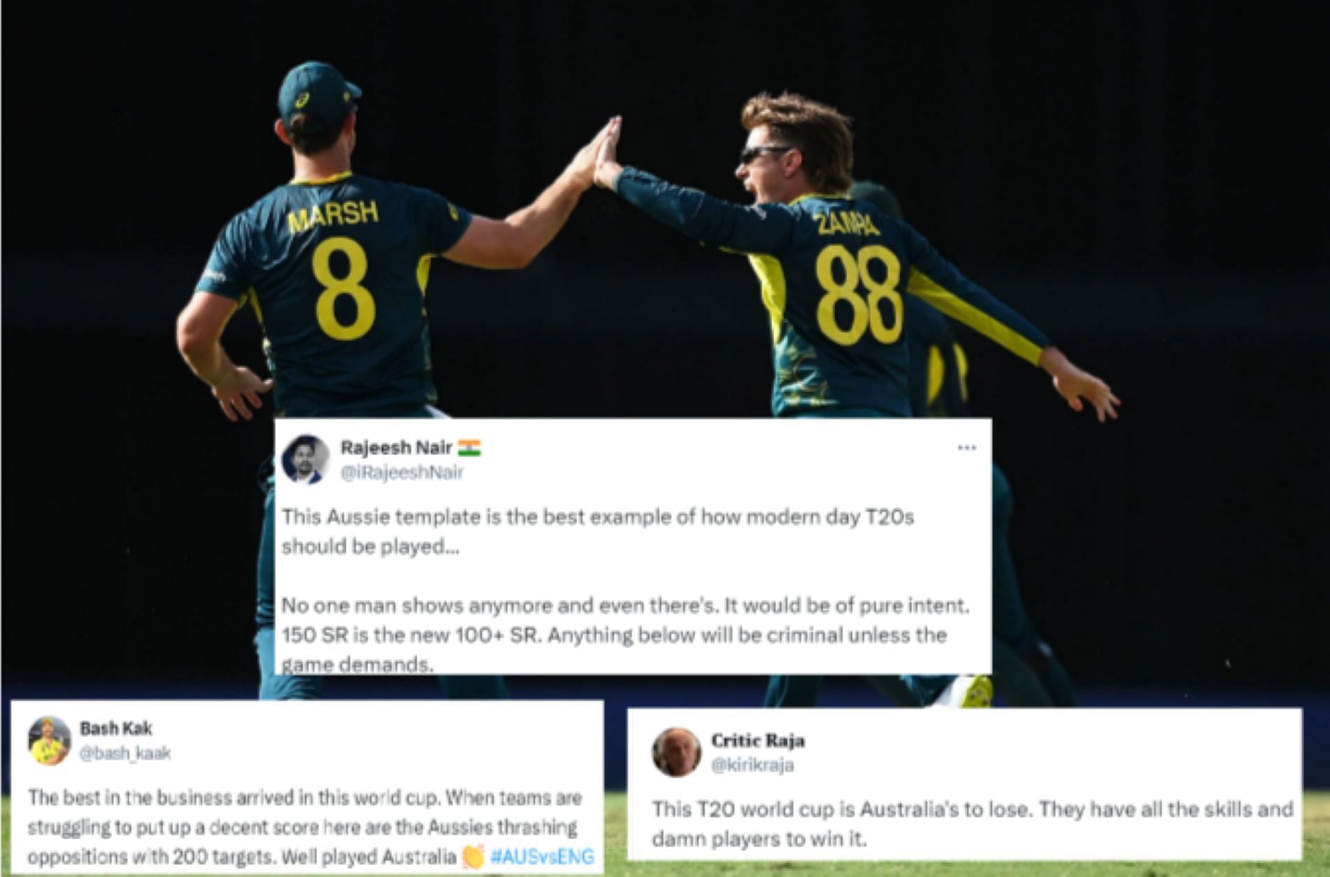 Zampa starred with the ball for Australia in their thumping win over England