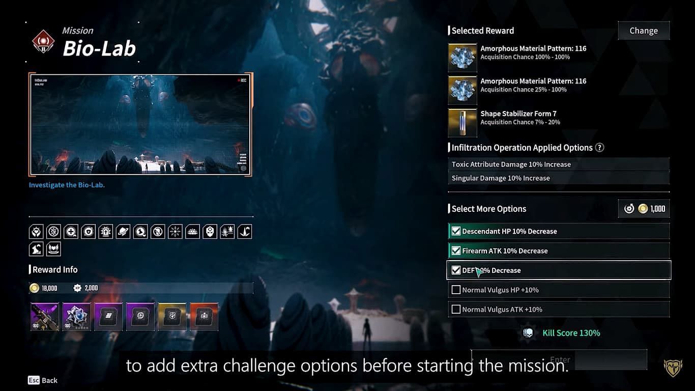 Infiltrations take a page out of the Warframe playbook (Image via Nexon)