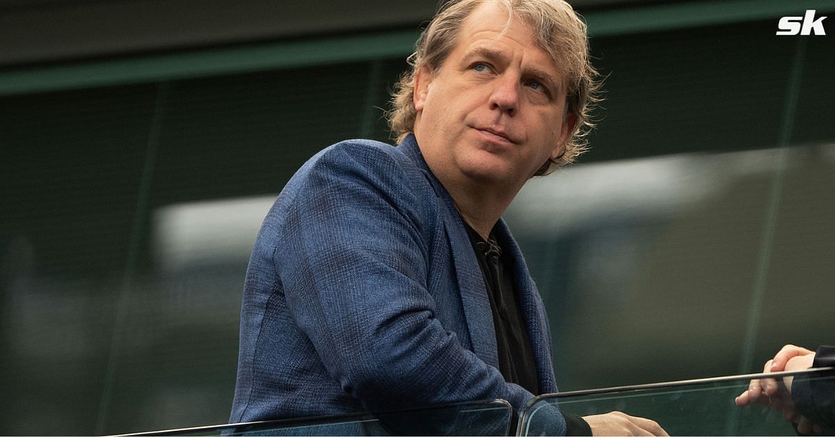 Chelsea co-owner Todd Boehly looks on.