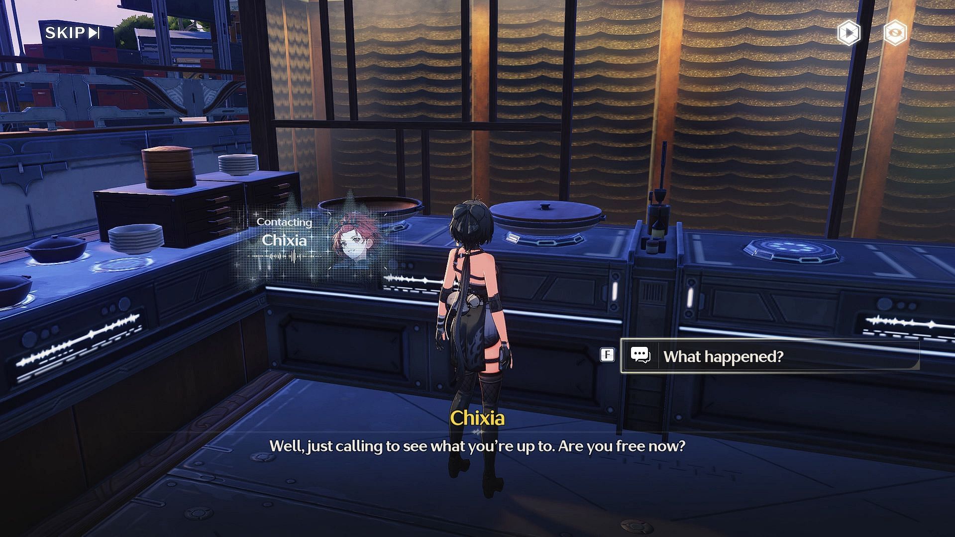 Call from Chixia to unlock the sequel quest. (Image via Kuro Games)