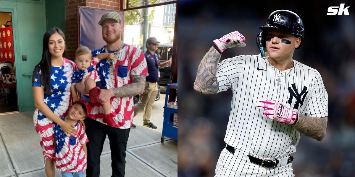 Yankees CF Alex Verdugo, girlfriend Yamille Alcala &amp; kids cheer for Mexico in Copa Am&eacute;rica by sporting national soccer team jerseys (Image Courtesy (L): Alex Verdugo / Instagram)