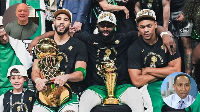 "This is right up my alley": UFC President Dana White reacts as Celtics keep receipts mocking Stephen A. Smith, Skip Bayless and more