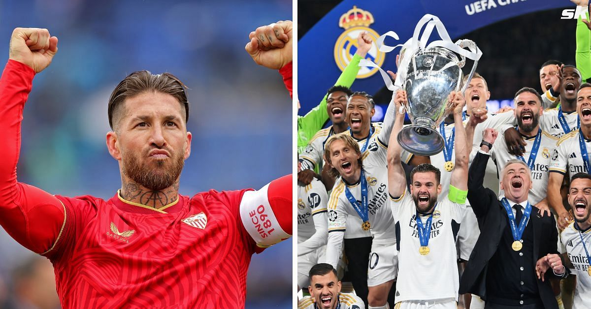 Sergio Ramos reacts as Real Madrid win record-extending 15th Champions League