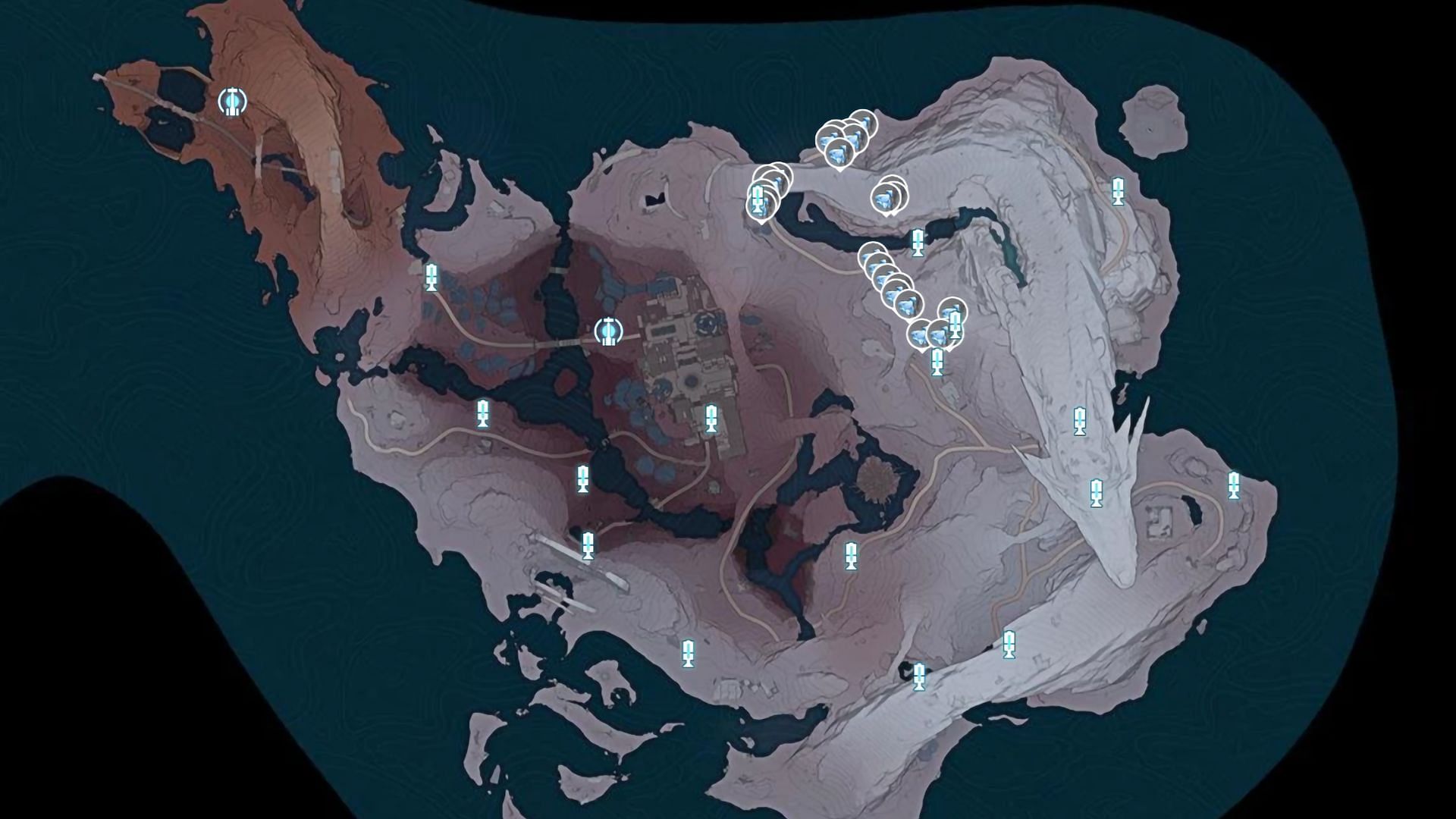 All Loong&#039;s Pearl on Mt. Firmament (Image via appsample interactive map)