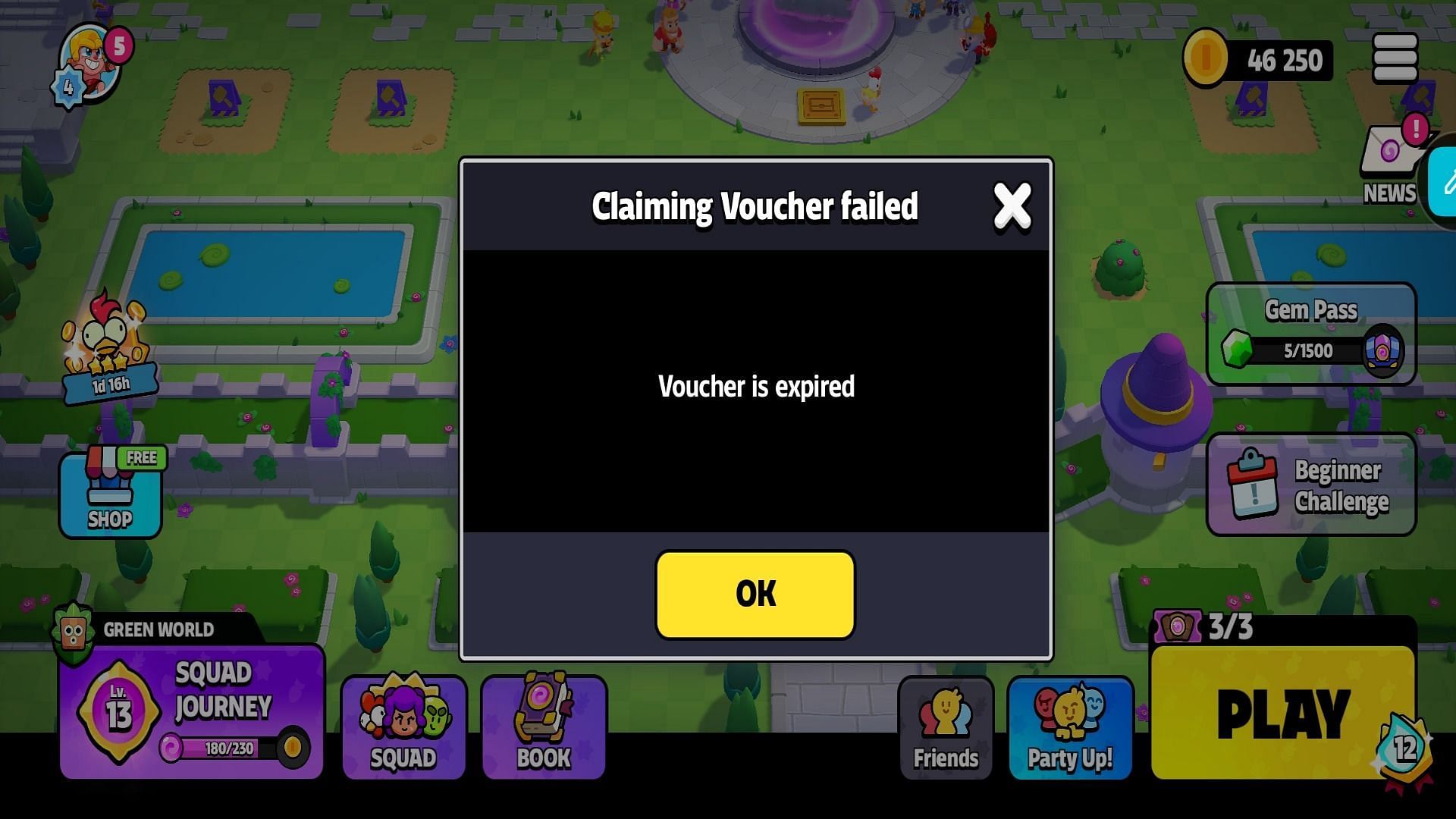 Act fast or you will miss the opportunity to get 30000 Gold in Squad Busters for free once the voucher expires (Image via Supercell)