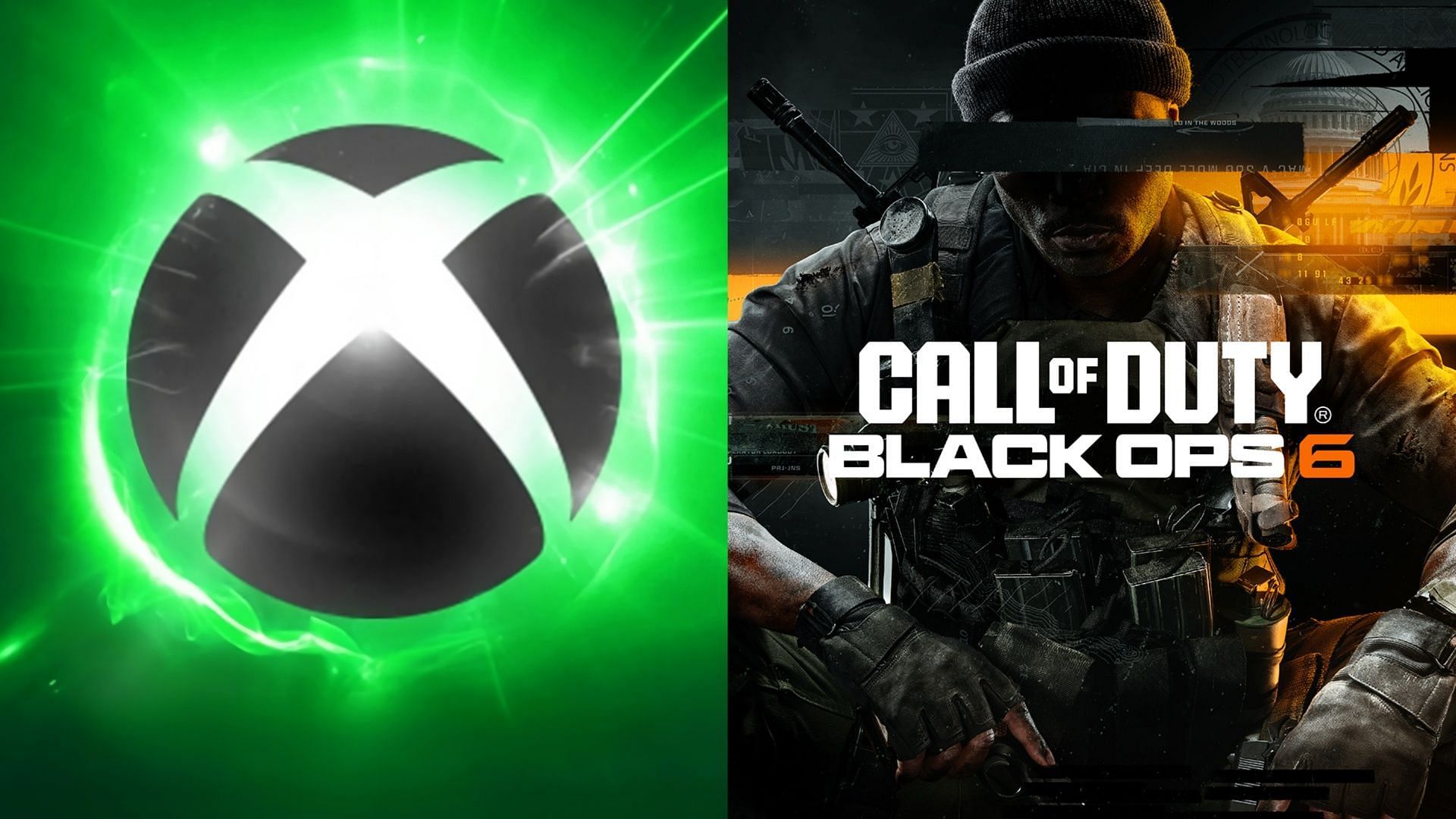 Xbox Games Showcase logo on the left and Black Ops 6 poster on the right