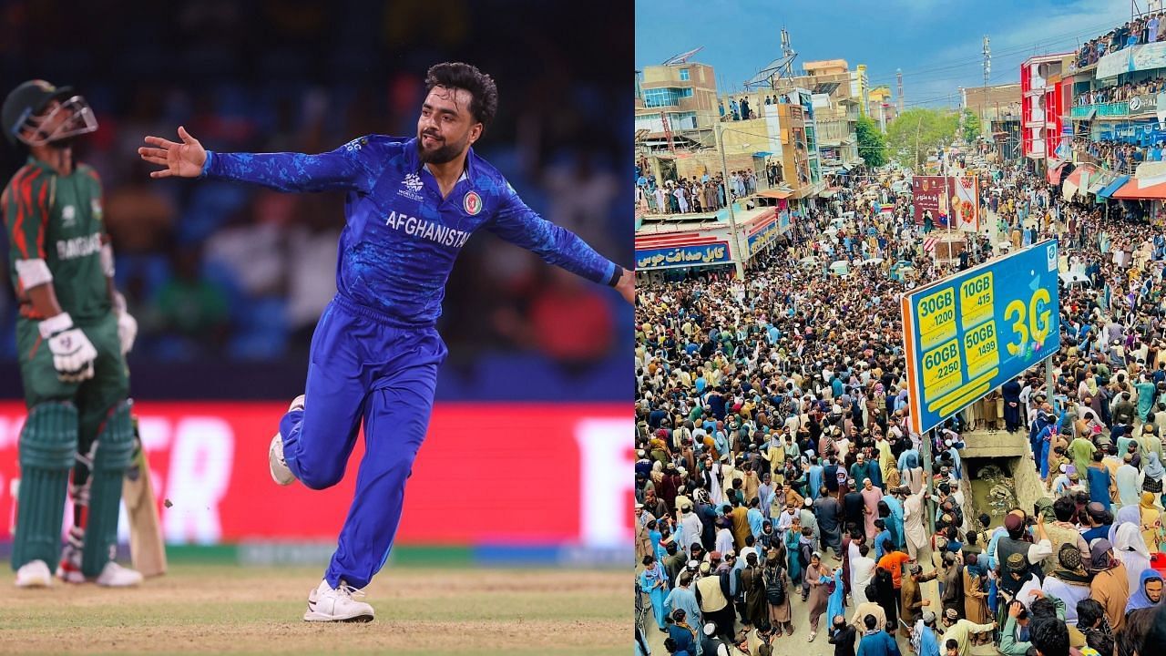 अफगानिस्तान की जीत का जमकर मना जश्न (Photo Courtesy: X/@acbofficials)                               