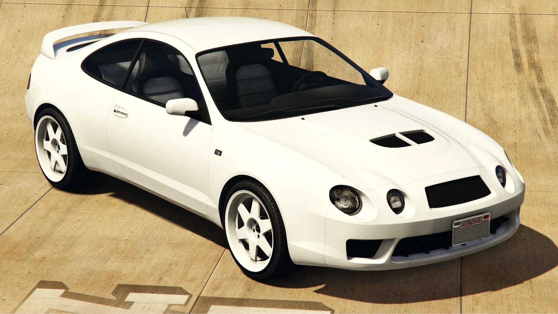 The car has a weird hood glitch (Image via Rockstar Games || GTA Wiki)