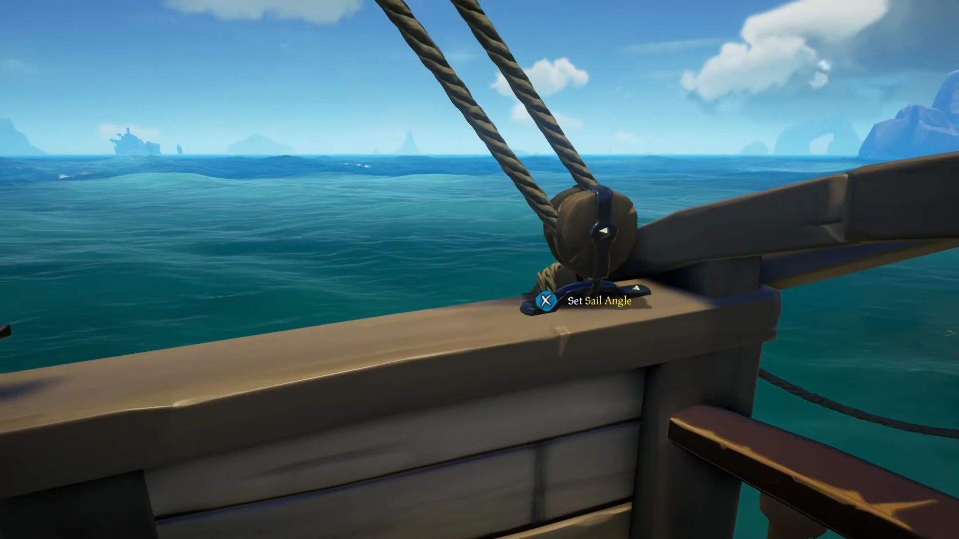 Changing the sail angle (Image via Rare || Captain Squiddy/YouTube)