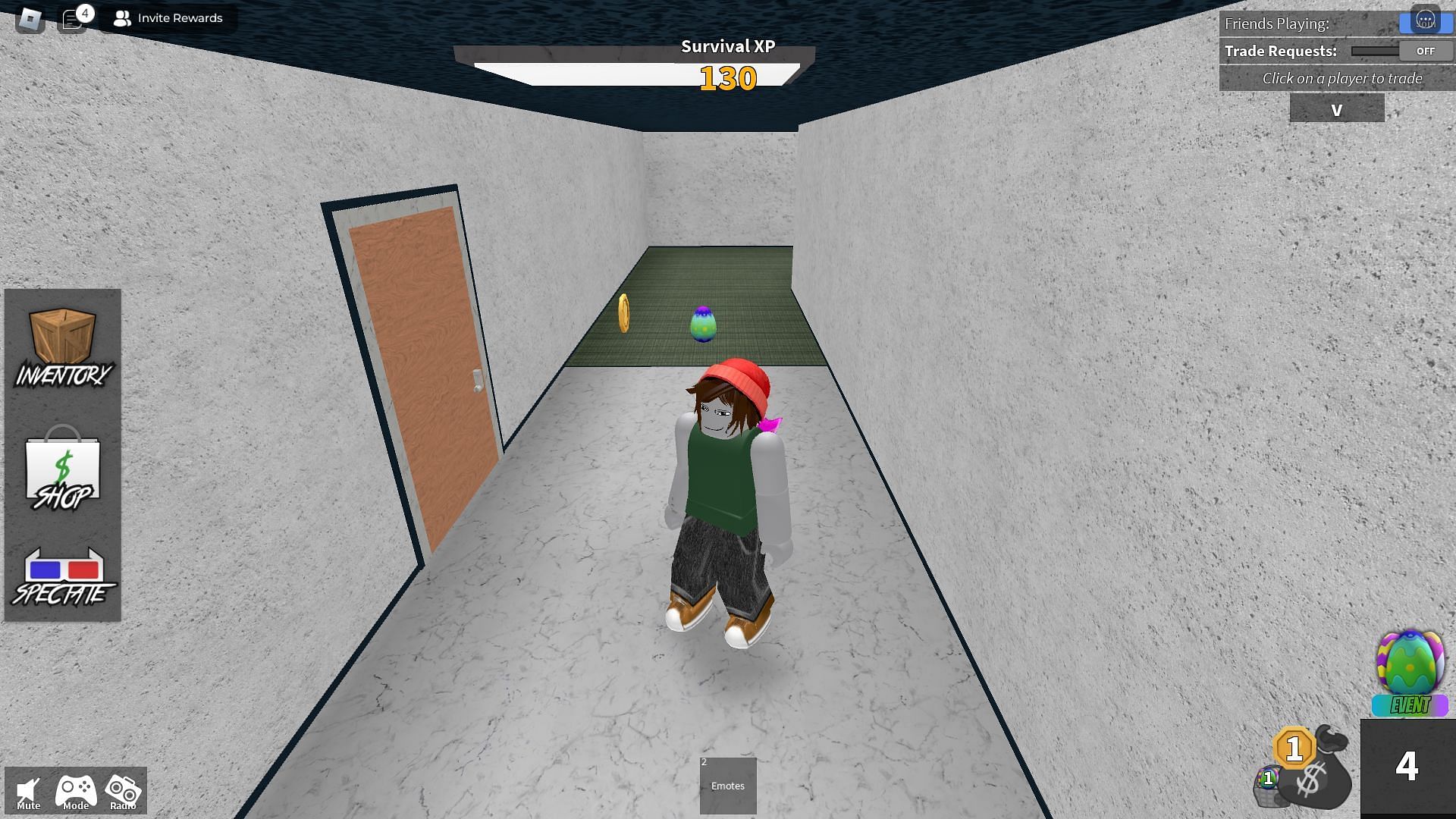 Navigating the map as an Innocent (Image via Roblox)