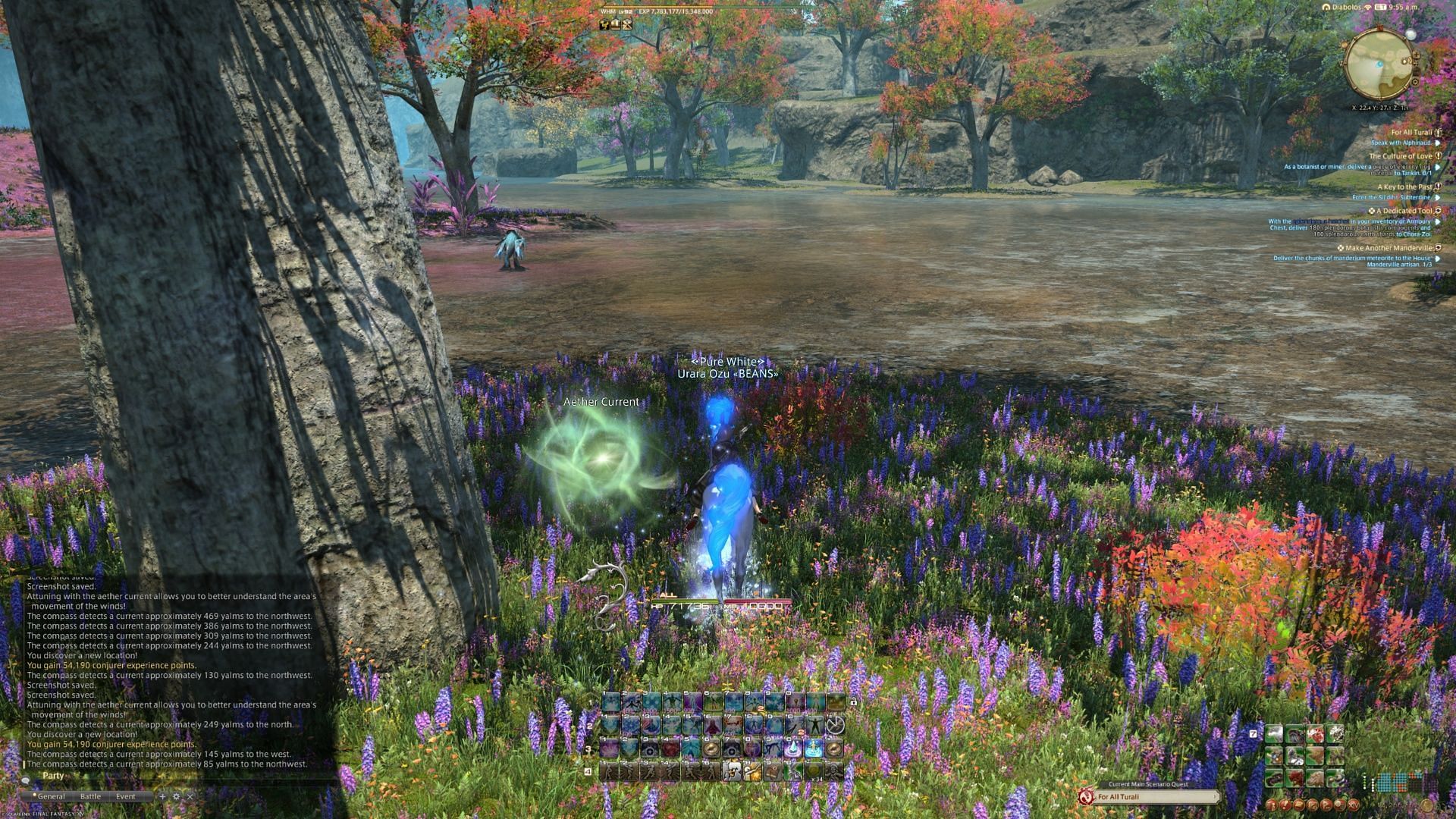 Always remember to interact with your Aether Currents in Final Fantasy 14 Dawntrail before moving on (Image via Square Enix)